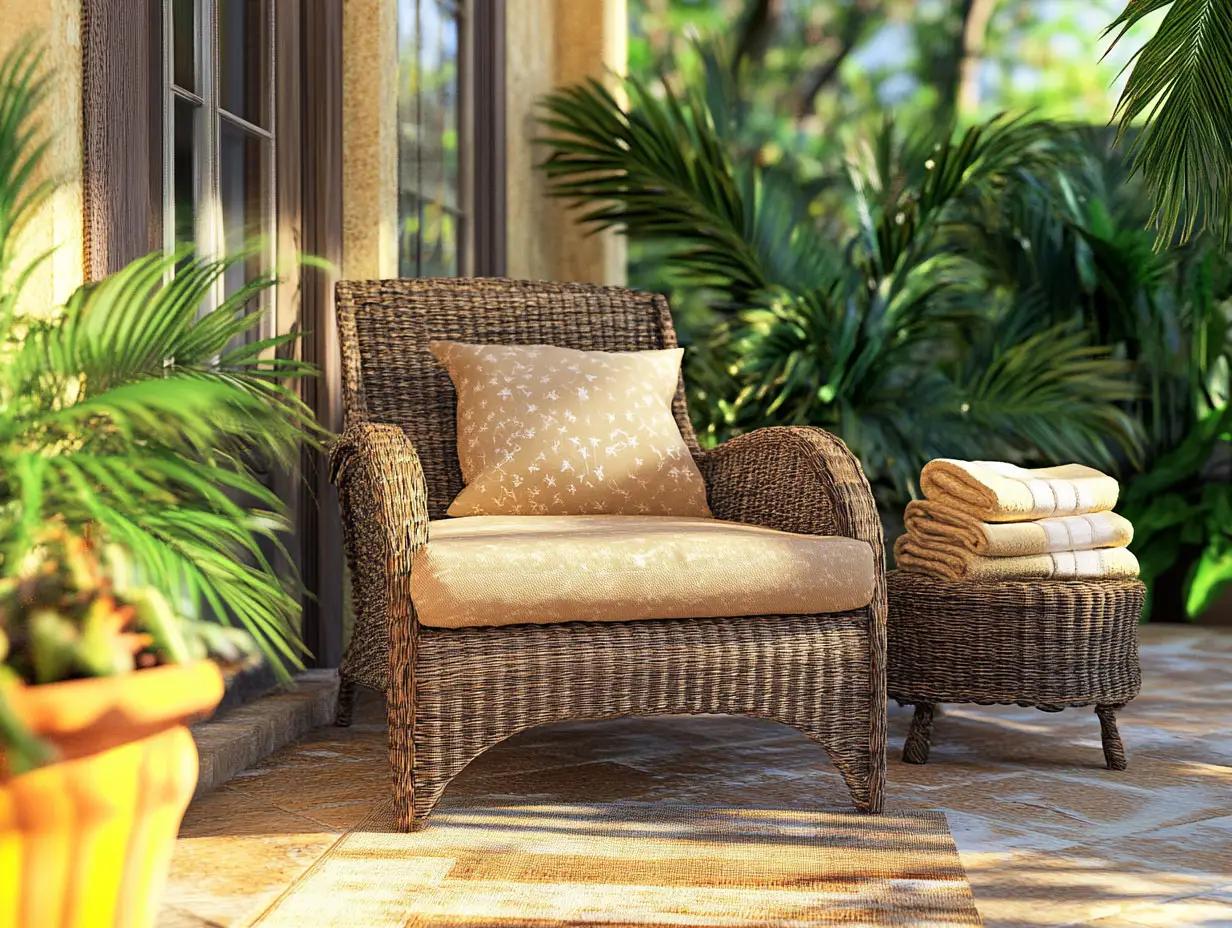 How to Clean Rattan and Faux Wood Furniture After a Beach Day