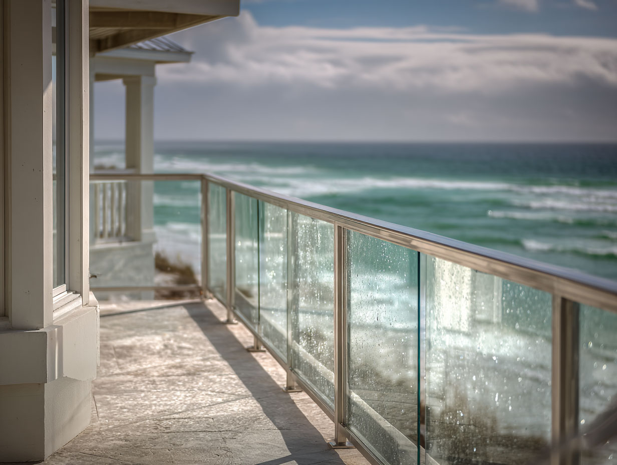 How to Keep Glass Railings Crystal-Clear in Destin’s Coastal Homes